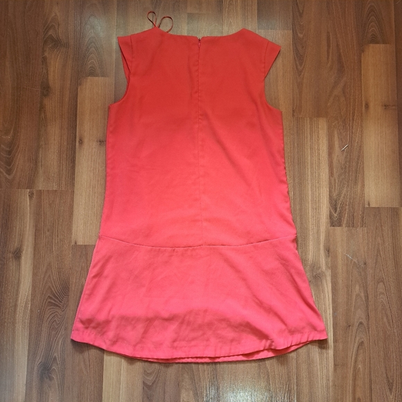 Zara Coral bright Pink Pockets Tunic Dress Top Sleeveless Casual - Picture 4 of 6